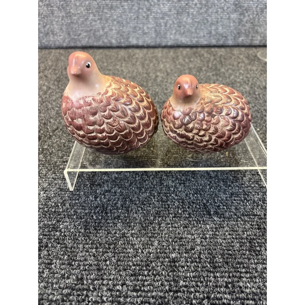 Pair of Quail~Salt & Pepper Shakers~Thankgiving/Fall/Dinner‎ Deco